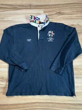 Vintage Cotton Traders Six Nations Rugby Polo